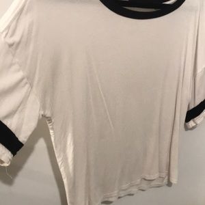 T-shirt long crop top